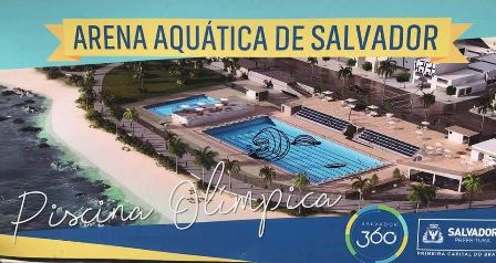 Obras da Arena Aquática de Salvador estão 90% concluídas