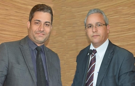 Vereadores Rodrigo Moreira e Professor Cori - montagem Política In Rosa