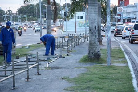 Passarela é montada no circuito da Micareta para aumentar visão de forças de segurança