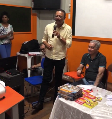 Alberto Nery e Zé Neto em reunião do PT Feira