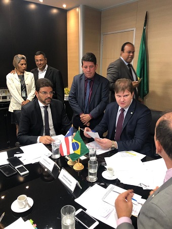 Carlos Germano cumpre agenda em Brasília e participa de reuniões com ministros