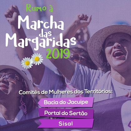 Mulheres da Bacia do Jacuípe, Portal do Sertão e Sisal participam da Marcha das Margaridas
