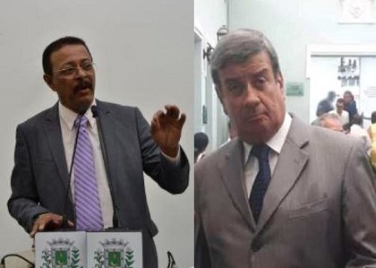 Vereador Alberto Nery e o prefeito de Feira, Colbert Martins Filho - montagem site Política In Rosa