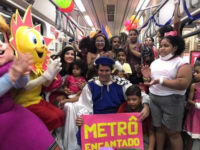 Pacientes do Martagão passeiam no Metrô de Salvador
