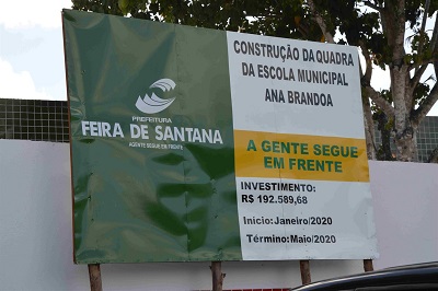 Escola Ana Brandoa ganhará quadra de esportes