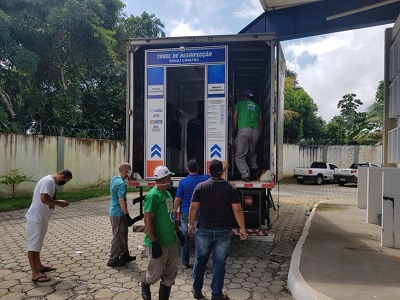 Dois hospitais do sul da Bahia passam a ter túneis de desinfecção