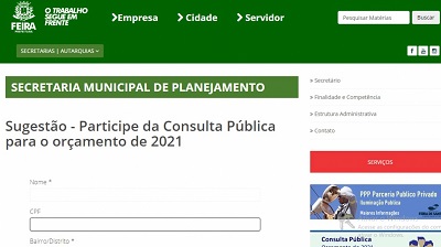 Cidadãos já podem sugerir propostas ao Município para o orçamento de 2021