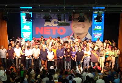 MDB de Feira de Santana realiza evento em apoio a ACM Neto - foto Anderson Dias Site Política In Rosa