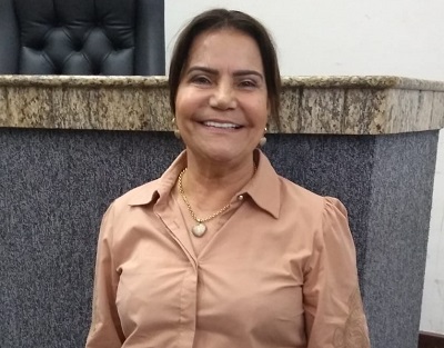 Presidente da Câmara Municipal de Feira de Santana, vereadora Eremita Mota foto Anderson Dias Site Política In Rosa