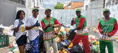 Mais de duas toneladas de material reciclável foram recolhidos durante a Micareta de Feira de Santana