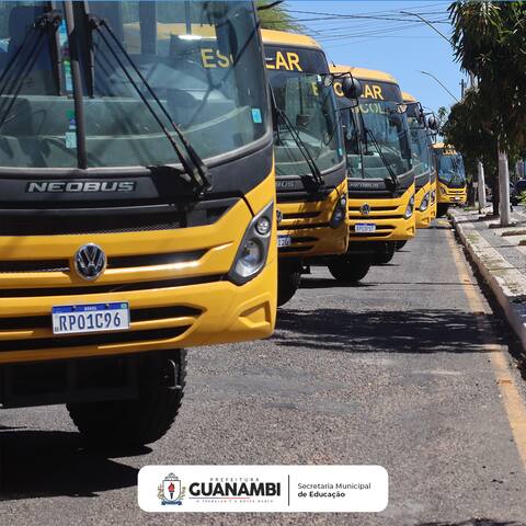 Ônibus escolares de Guanambi terão câmeras de segurança