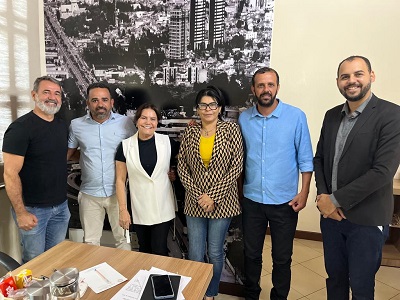 Presidente da Câmara Municipal de Feira de Santana recebe vereadores de Morro do Chapéu