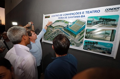 Com investimento de R$56 milhões, obras do novo Centro de Convenções e Teatro de Feira de Santana são iniciadas