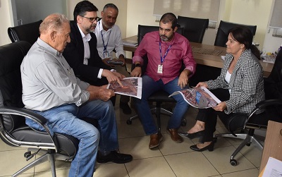 Presidente da Câmara recebe comitiva do SENAI; Órgão vai pedir cessão de terreno para ampliar unidade em Feira de Santana