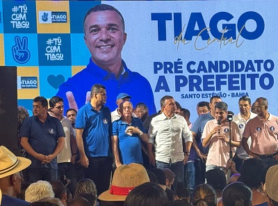 ACM Neto lança Tiago da Central como pré-candidato a prefeito em Santo Estêvão Oferece nova esperança à cidade