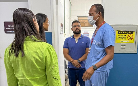 Secretário Rodrigo Matos inicia ciclo de visitas a unidades de saúde